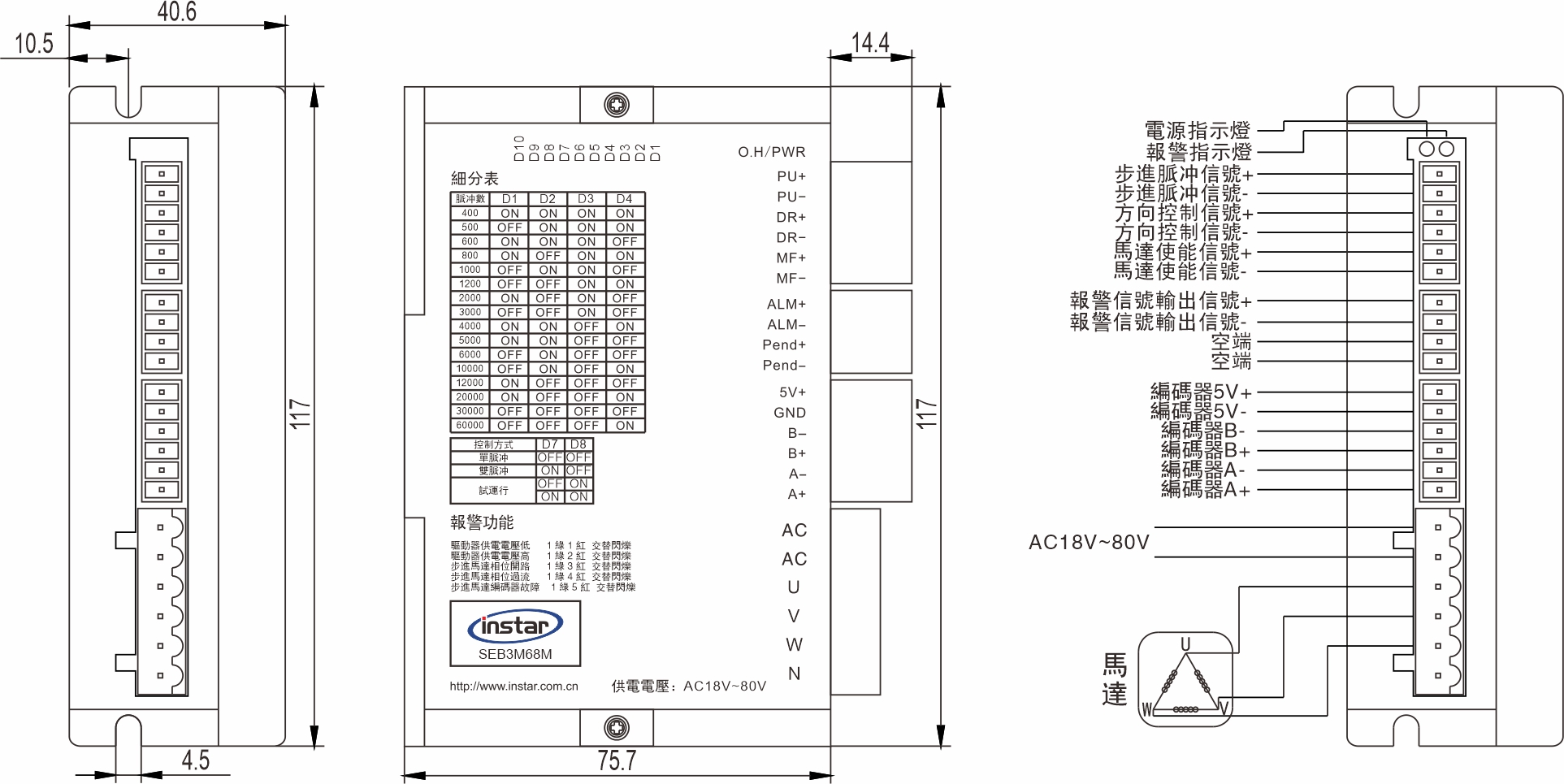 閉迴路步進驅(qū)動器 SEB3M68M 閉迴路步進驅(qū)動器 SEB3M68M