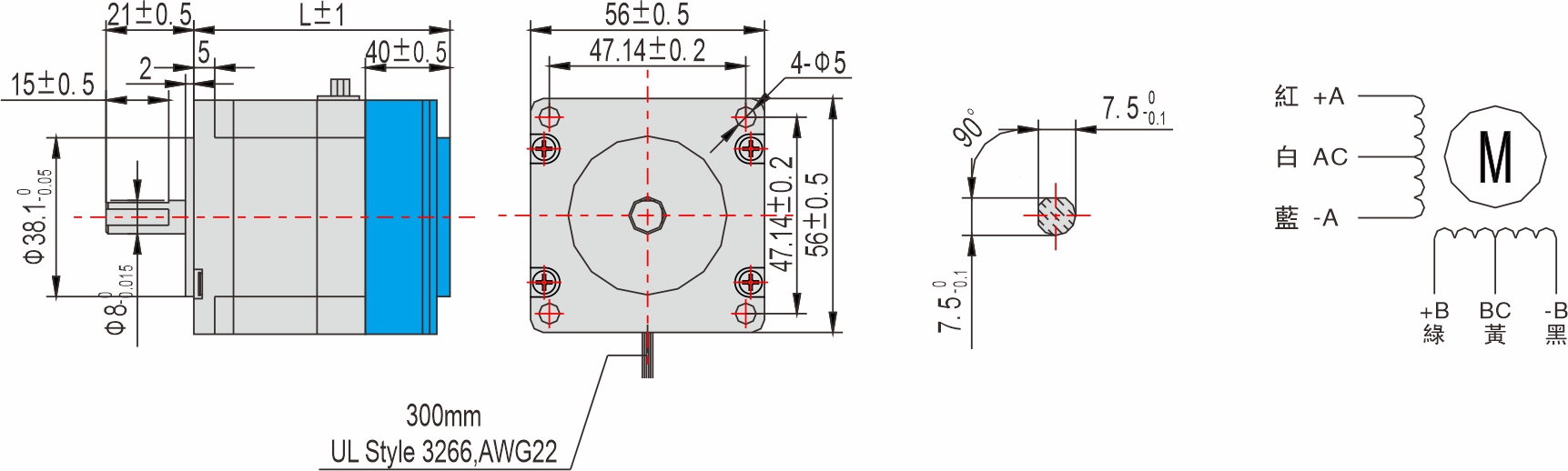英士達(dá)機(jī)電 56mm帶煞車步進(jìn)馬達(dá) 英士達(dá)機(jī)電 56mm帶煞車步進(jìn)馬達(dá)
